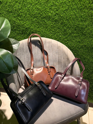 Avenza Official RETRO PU Leather Shoulder Bag for Women
