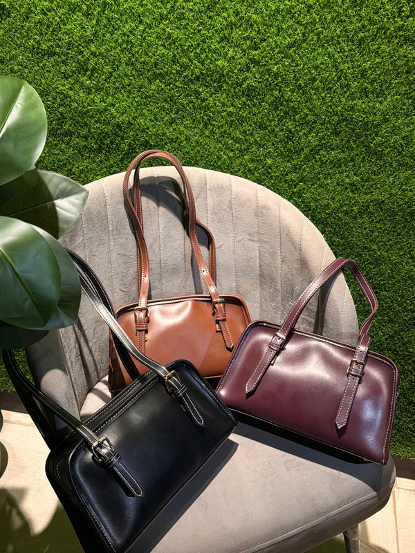 Avenza Official RETRO PU Leather Shoulder Bag for Women