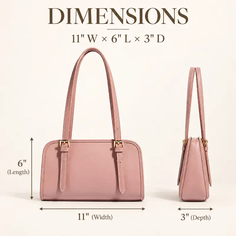 RETRO PU Leather Shoulder Bag for Women | Premium Everyday Handbag bag size and dimensions