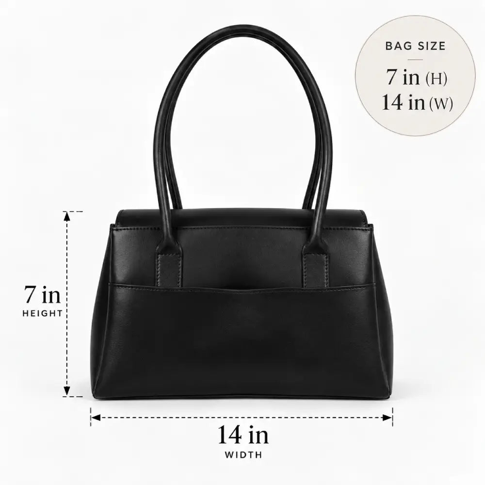 Avenza Signature Structured Tote Bag for Women – Premium Leather Handbag bag size and dimensions