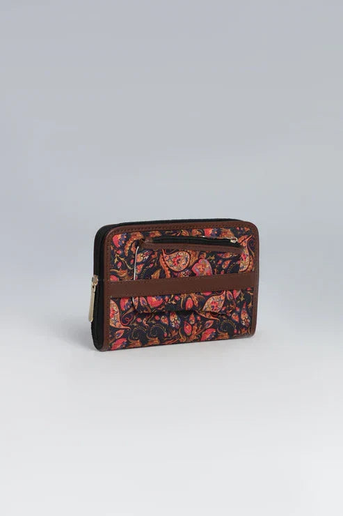 avenza-official-mocha-printed-canvas-wallet-with-mini-wallet-set-brown