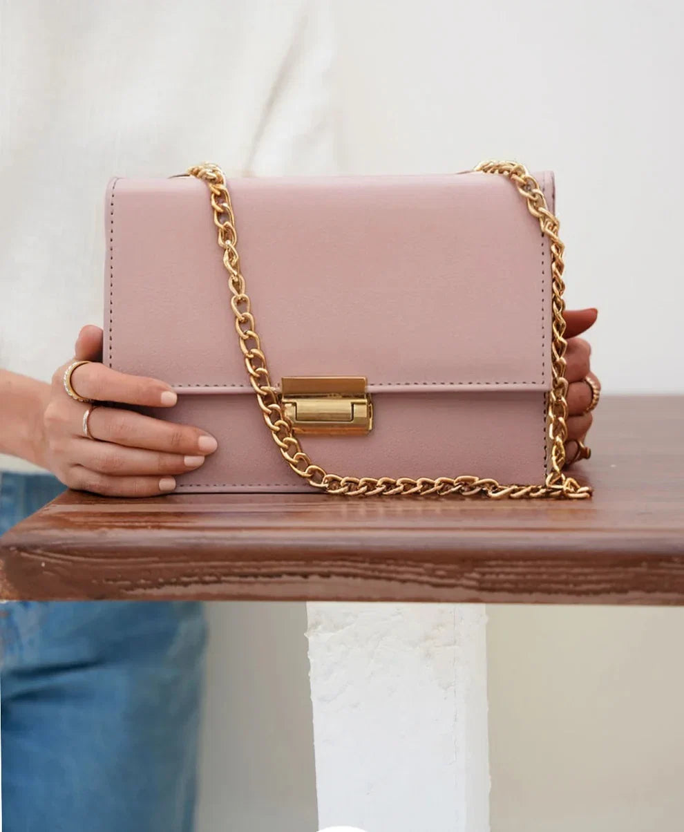 chic-womens-frontlock-crossbody-handbag-pink-color-avenza
