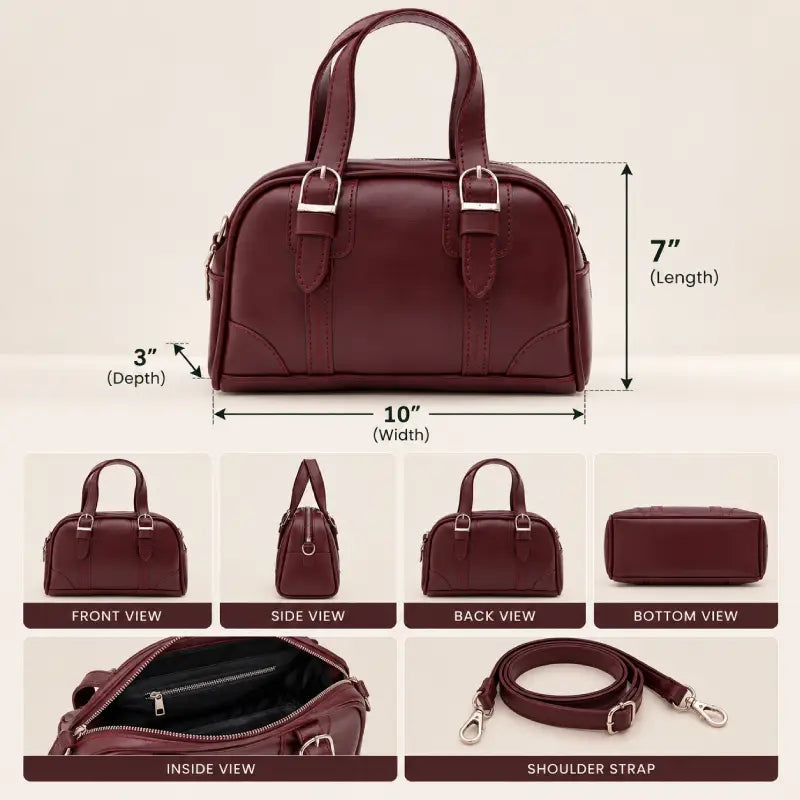 Classic Crossbody Bag for Women | Elegant Everyday Handbag bag size and dimensions